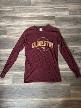 University of Crookston Maroon Long-Sleeve Tee